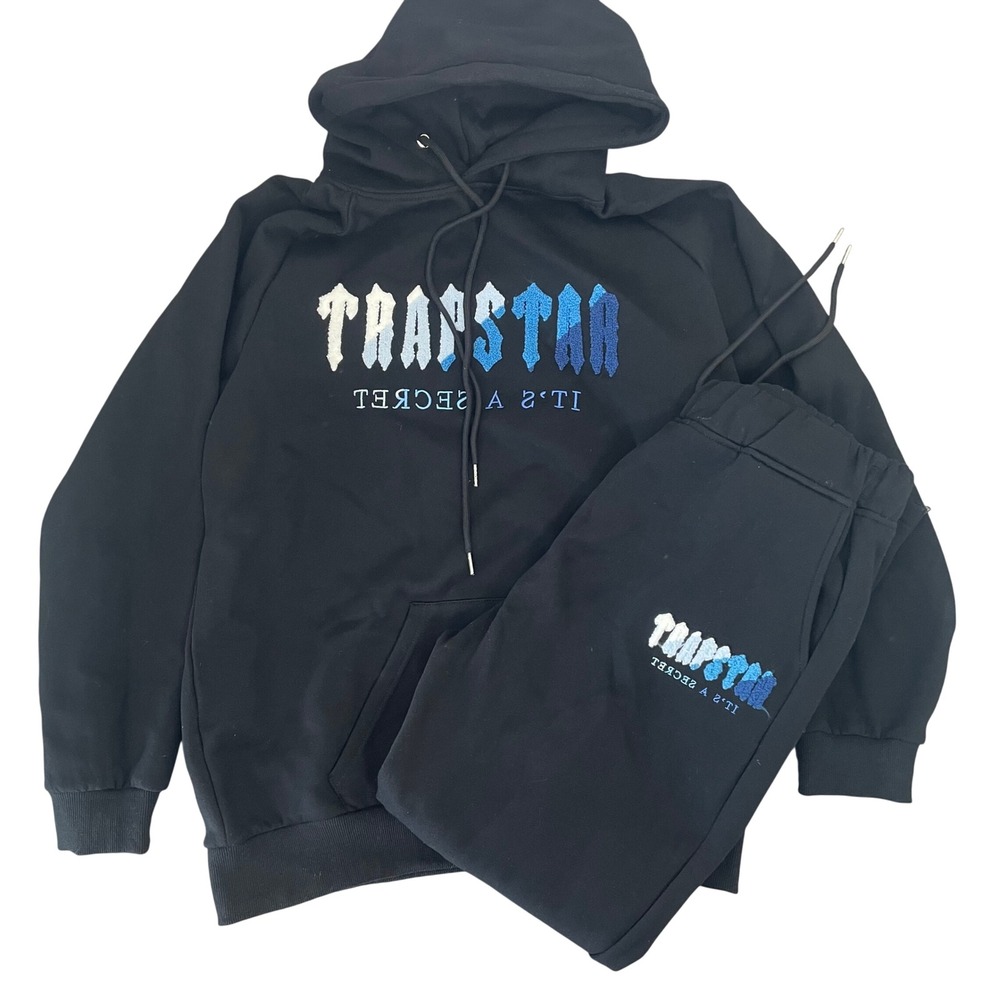 Black Transtar Graphic Hoodie & Jogger Sweatpants Set